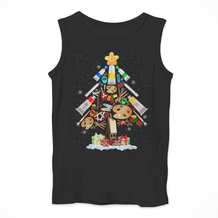 Art Christmas Tree Merry Christmas Artist Art Teacher Men Tank Top, funny design Art Christmas Tree Merry Christmas Artist Art Teacher Men Tank Top, funny design