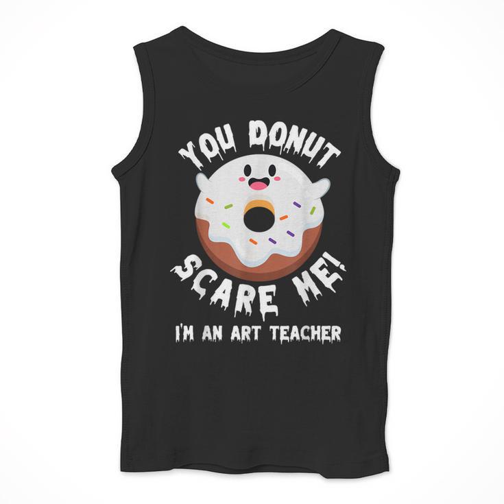 Art Teacher Halloween Donut Lover Costume Kawaii Monster Men Tank Top, funny design
