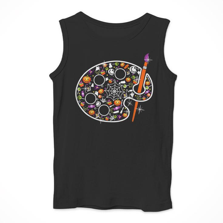 Art Teacher Pumpkin Scary Halloween Costume Men Women Men Tank Top, funny design