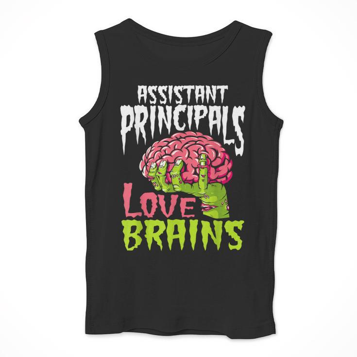 Assistant Principals Love Brains Zombie Teacher Halloween Men Tank Top, funny design Assistant Principals Love Brains Zombie Teacher Halloween Men Tank Top, funny design