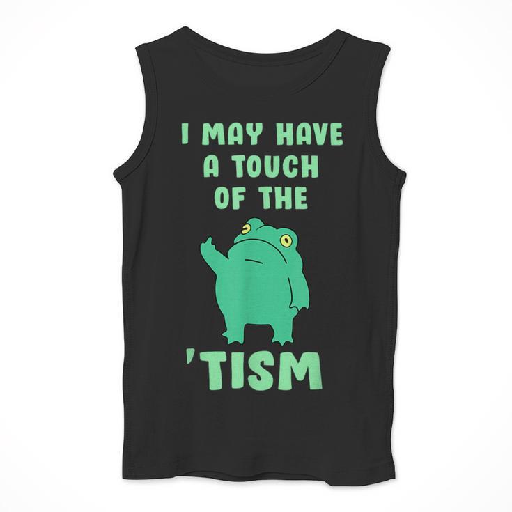 Autism Awareness Neurodiversity Teacher Frog I May Have A Touch Of The Tism Neurodivergent Small Men Tank Top, funny design Autism Awareness Neurodiversity Teacher Frog I May Have A Touch Of The Tism Neurodivergent Small Men Tank Top, funny design