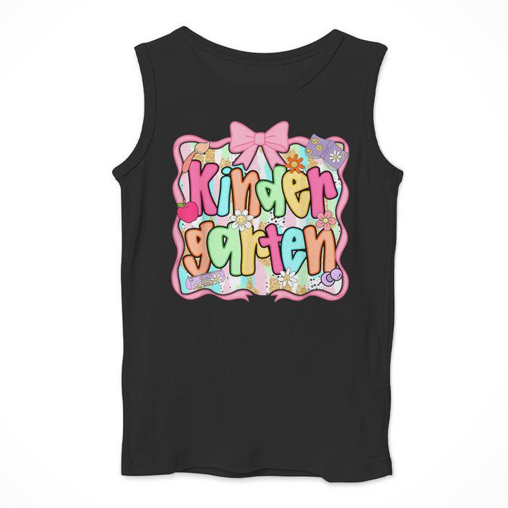 Back To School Kindergarten Preppy Teacher Girl Men Tank Top, funny design Back To School Kindergarten Preppy Teacher Girl Men Tank Top, funny design