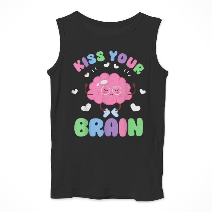 Back To School Kiss Your Brain Cute Teacher Appreciation Men Tank Top, funny design Back To School Kiss Your Brain Cute Teacher Appreciation Men Tank Top, funny design