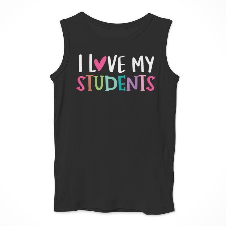 Back To School I Love My Students Teachers Women Boys Girls Men Tank Top, funny design