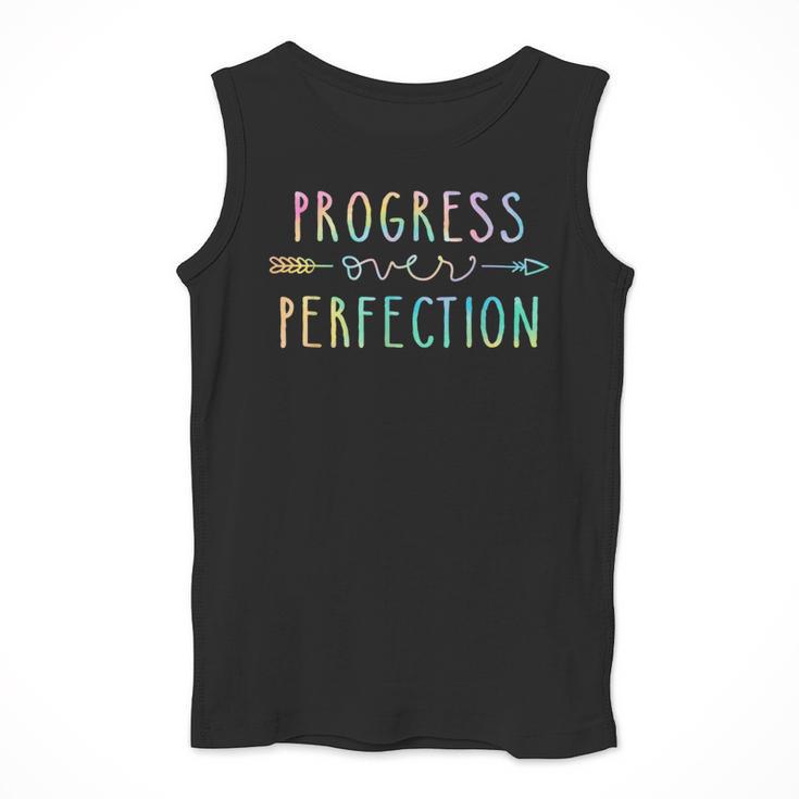 Back To School Progress Over Perfection Motivational Teacher Men Tank Top, funny design Back To School Progress Over Perfection Motivational Teacher Men Tank Top, funny design