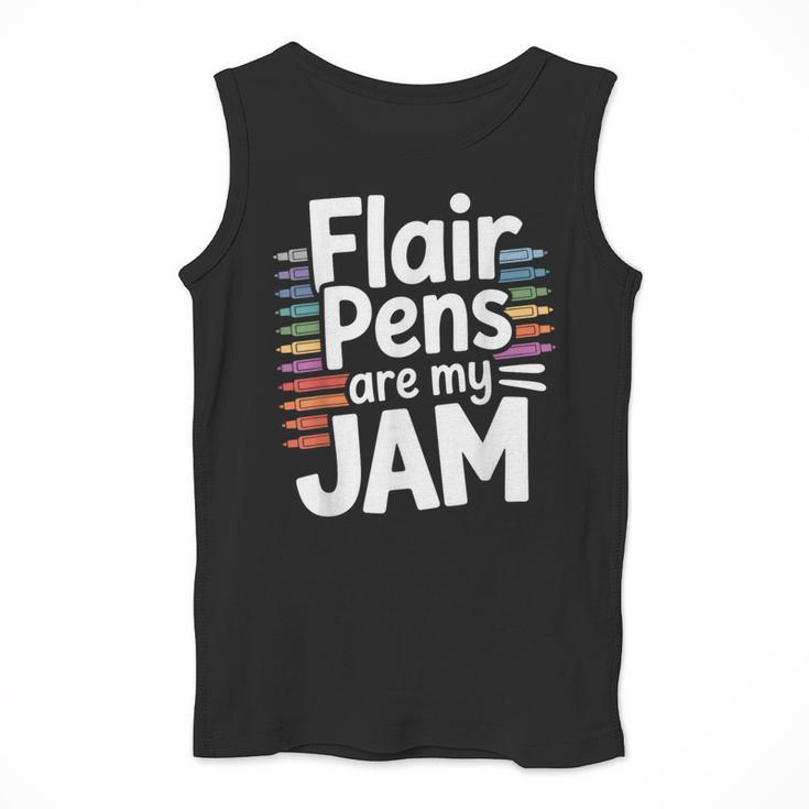 Back To School Teacher Flair Pens Are My Jam Men Tank Top, funny design Back To School Teacher Flair Pens Are My Jam Men Tank Top, funny design
