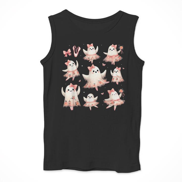 Ballet Ghost Ballet Dancer Spooky Dance Teacher Halloween Men Tank Top, funny design