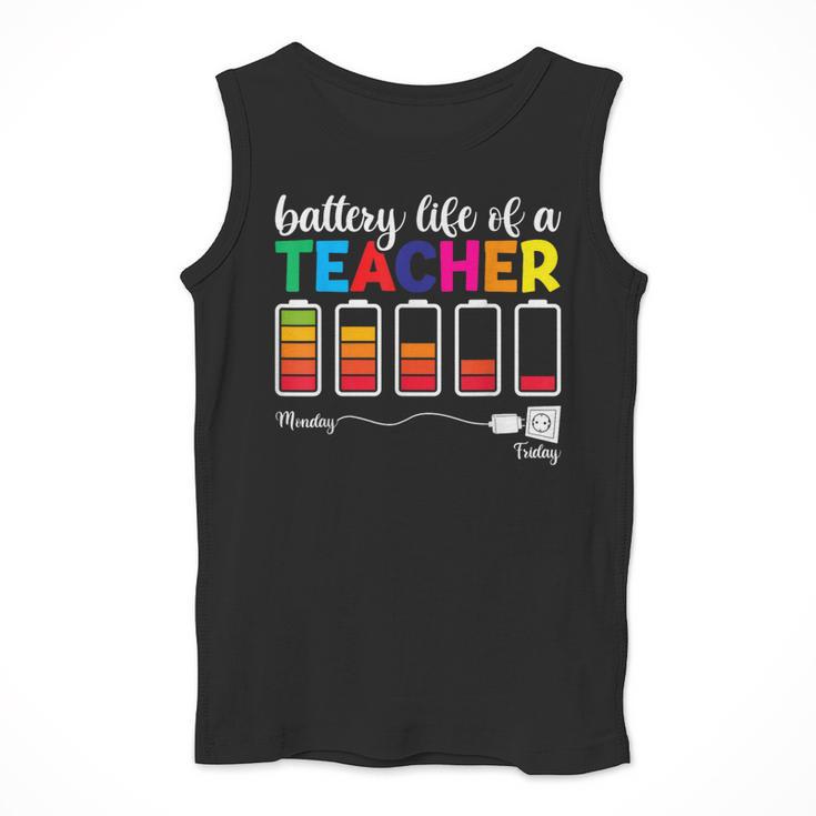 Battery Life Of a Teacher Shirt Thanksgiving Teacher Men Tank Top, funny design Battery Life Of a Teacher Shirt Thanksgiving Teacher Men Tank Top, funny design