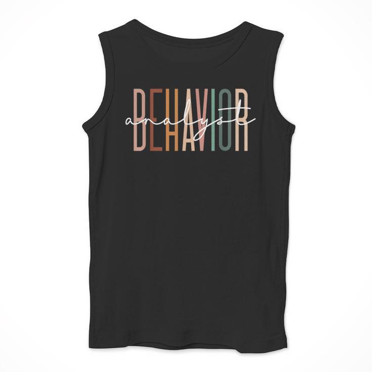 Behavior Analyst Teacher Squad Technician Therapist Analysis Men Tank Top, funny design