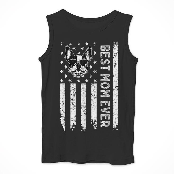 Best Boston Terrier Dog Mom Ever USA Flag For Men Women Kids Men Tank Top, Mom Gifts, Boston Terrier Mom Gifts, funny design