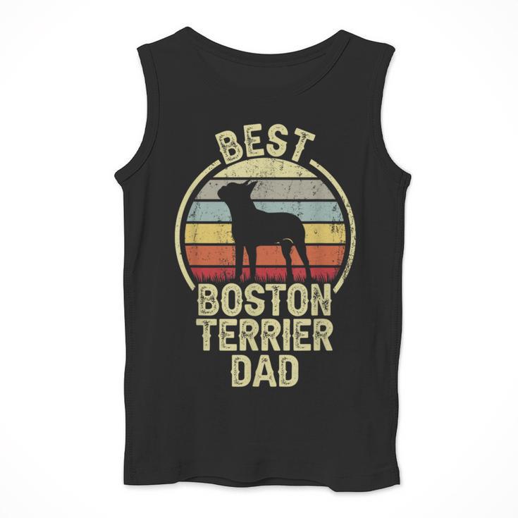 Best Dog Father Dad Vintage Boston Terrier For Men Women Men Tank Top, Boston Terrier Dad Gifts, funny design