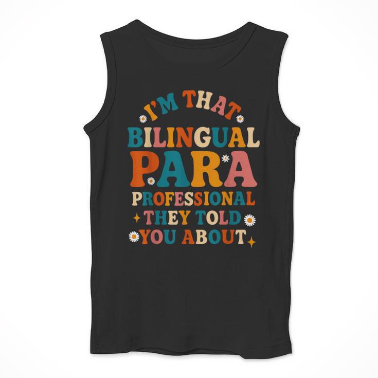 Bilingual Paraeducator Paraprofessional Parapro Teachers Men Tank Top, funny design Bilingual Paraeducator Paraprofessional Parapro Teachers Men Tank Top, funny design