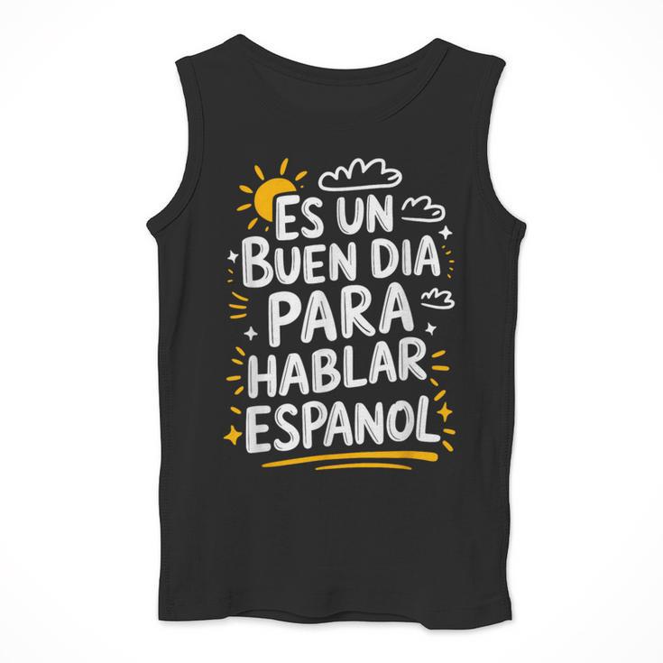 Bilingual Teacher Maestra Spanish Teacher Men Tank Top, funny design