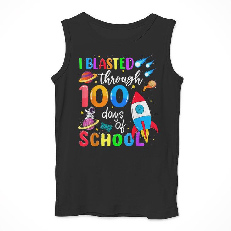 I Blasted Through 100 Days Of School 100th Day Teacher Kids Men Tank Top, funny design