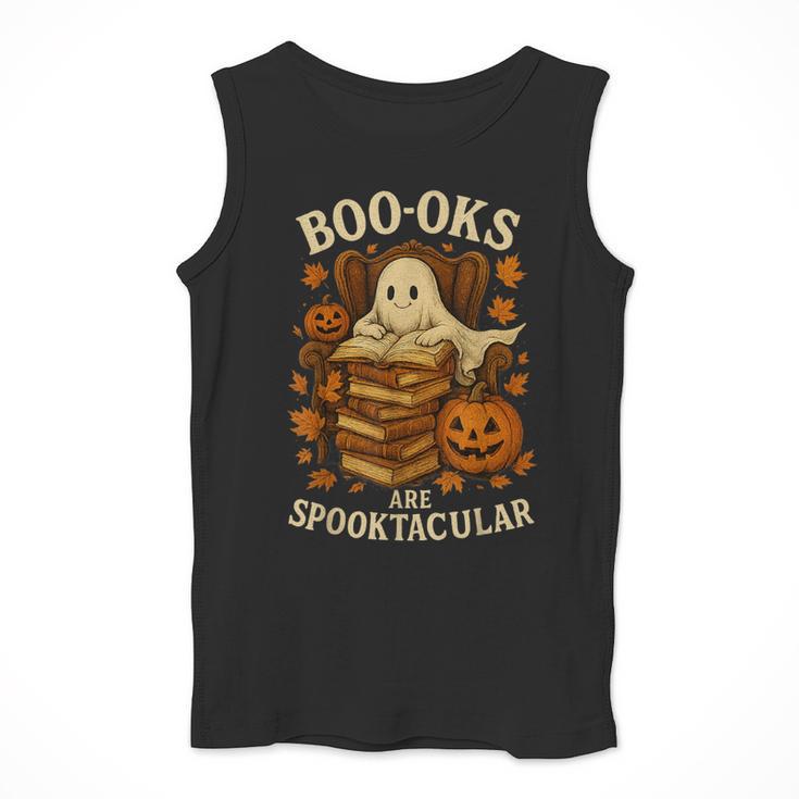 Books Are Spooktacular Ghost Book Reading Halloween Teachers Men Tank Top, funny design Books Are Spooktacular Ghost Book Reading Halloween Teachers Men Tank Top, funny design