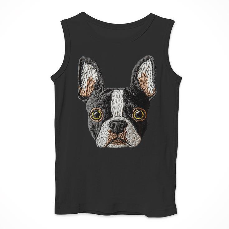Boston Terrier Cute Puppy Face Dog Lover Pet Owner Men Tank Top, funny design