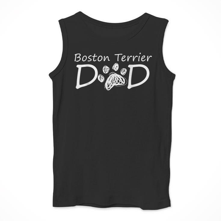 Boston Terrier Dad Dog Breed Daddy Owner Puppy Father Papa For Men Women Girls Kids Men Tank Top, Boston Terrier Dad Gifts, funny design