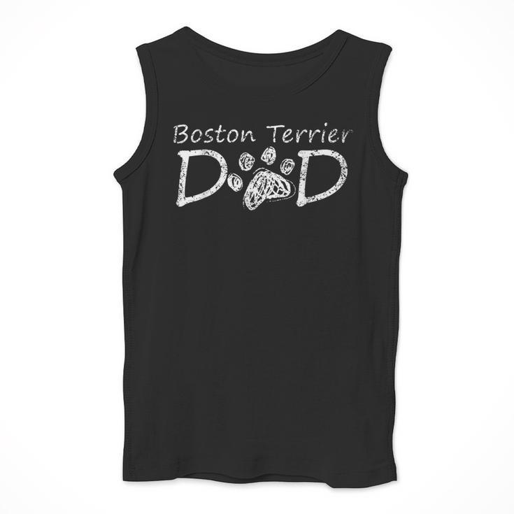 Boston Terrier Dad Dog Breed Daddy Owner Puppy Father Papa Men Women Men Tank Top, Boston Terrier Dad Gifts, funny design