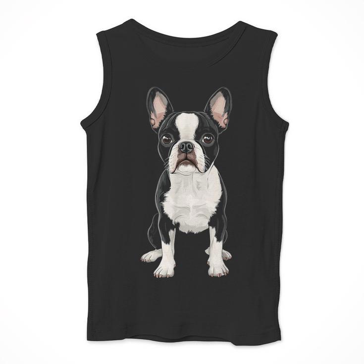 Boston Terrier Dog Motif Pet Art Boston Terrier For Men Women Kids Men Tank Top, funny design