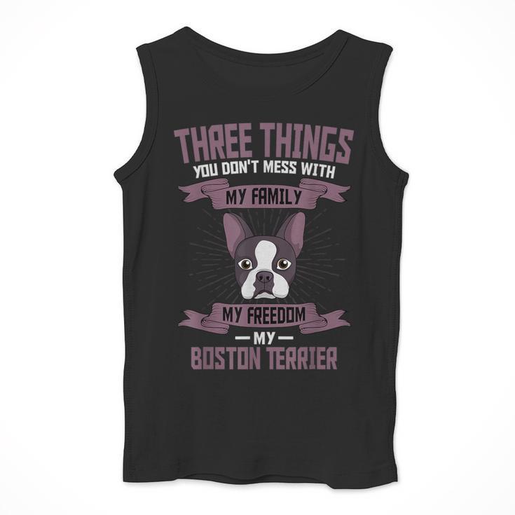 Boston Terrier Don't Mess With American Gentleman Dog Lover Men Tank Top, American Boston Terrier Gifts, funny design