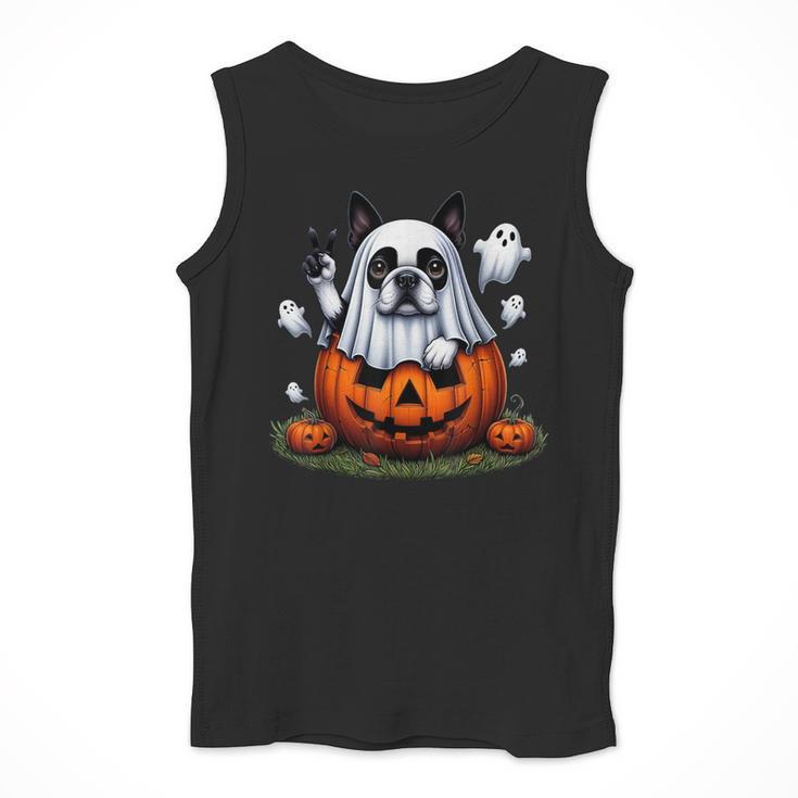 Boston Terrier Ghost Boo Halloween Kids Men Tank Top, Boston Terrier Ghost Gifts, Boston Terrier Halloween Gifts, funny design