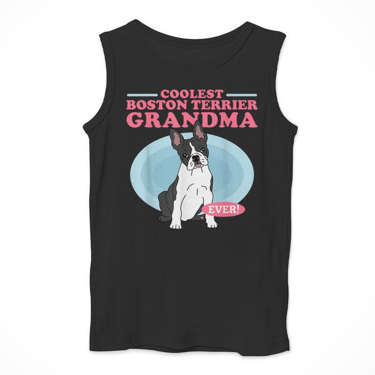 Boston Terrier Grandma Bostie Dog Owner Boston Terrier Men Women Men Tank Top, funny design