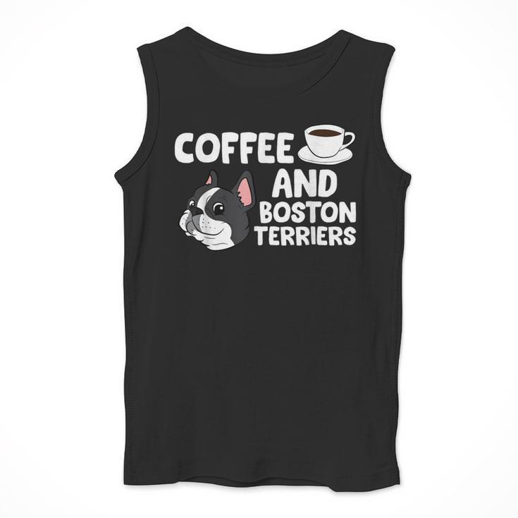 Boston Terrier Lover Coffee And Boston Terriers Men Tank Top, funny design