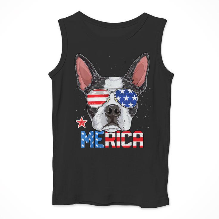 Boston Terrier Merica 4th Of July T Shirt Men Boys Dog Puppy Men Tank Top, Boston Terrier 4th Of July Gifts, funny design