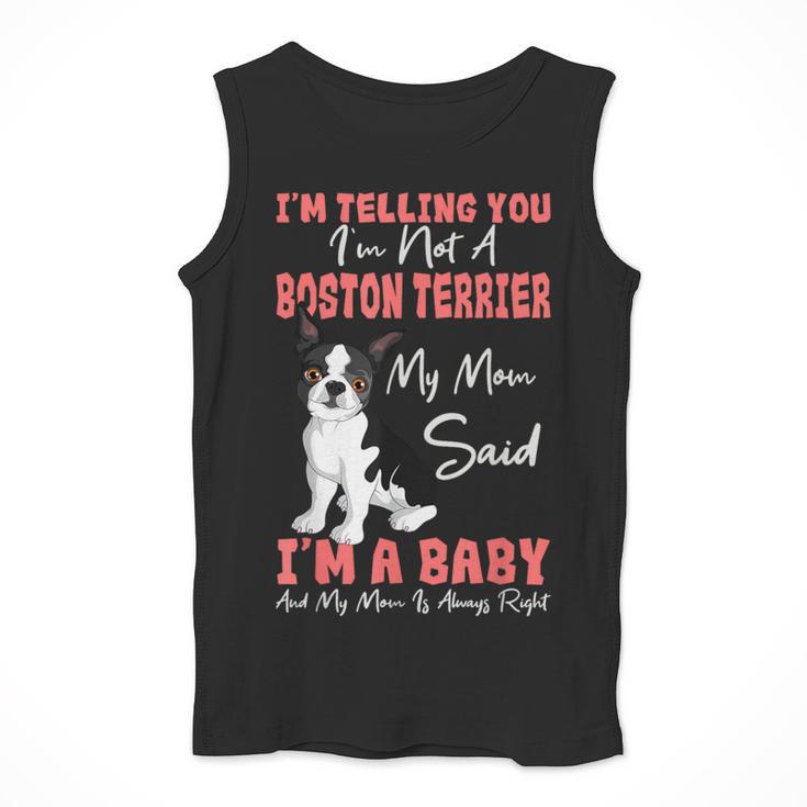 Boston Terrier Mom American Gentleman Dog Lover Mother's Day Men Tank Top, Mom Gifts, Boston Terrier Mom Gifts, American Boston Terrier Gifts, funny design