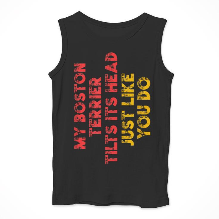Boston Terrier Mom Dad Dog Lover Owner Women Men Men Tank Top, Mom Gifts, Boston Terrier Dad Gifts, Boston Terrier Mom Gifts, funny design