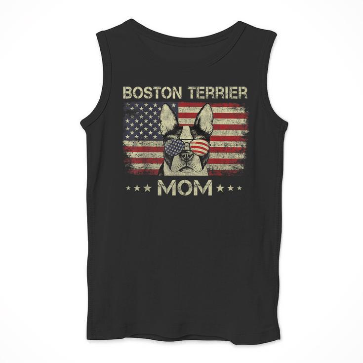 Boston Terrier Mom Dog Lovers American Flag 4th Of July Men Tank Top, Mom Gifts, Boston Terrier Mom Gifts, American Boston Terrier Gifts, Boston Terrier 4th Of July Gifts, funny design