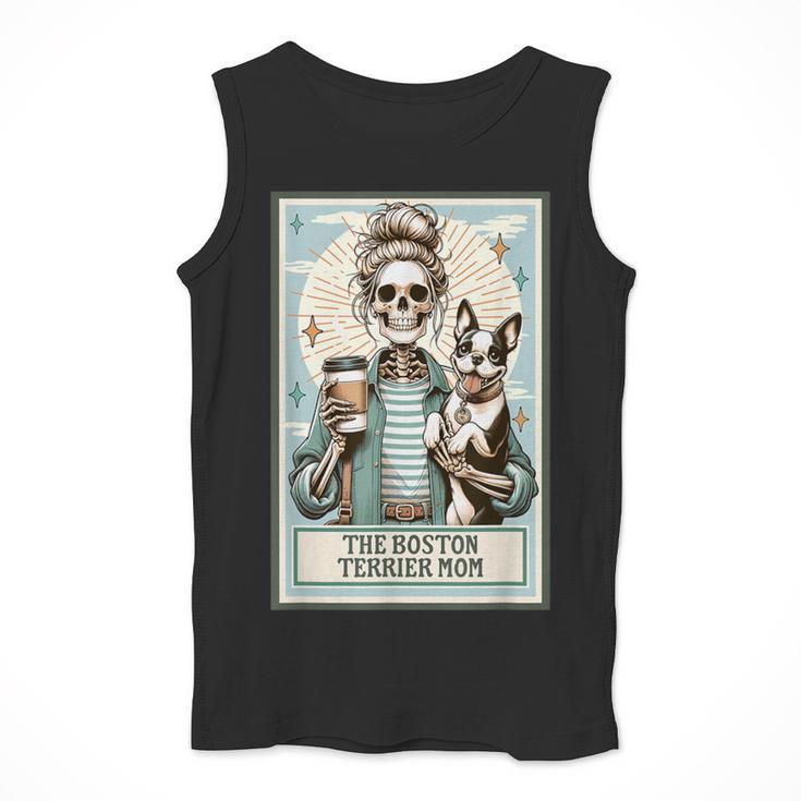 The Boston Terrier Mom Skeleton Spooky Season Halloween Men Tank Top, Mom Gifts, Boston Terrier Mom Gifts, Boston Terrier Halloween Gifts, funny design