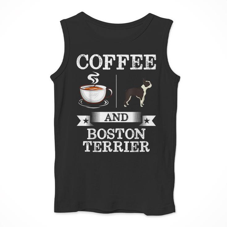 Boston Terrier Shirt Coffee And Boston Terrier Cute Dog For Men Women Girls Kids Men Tank Top, funny design