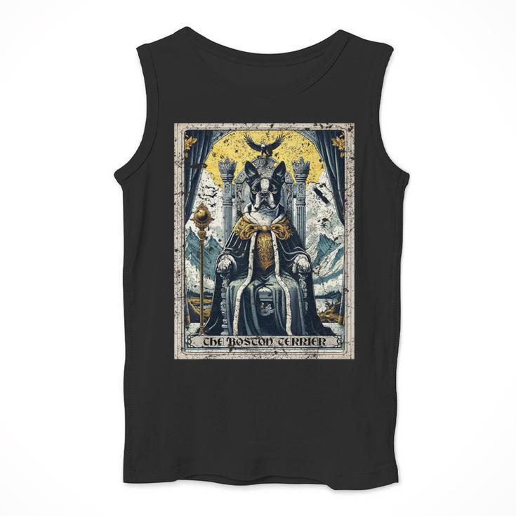 Boston Terrier Tarot Card Dog Men Tank Top, Boston Terrier Tarot Gifts, funny design