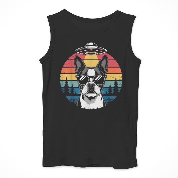 Boston Terrier UFO Alien Boston Terrier Dog Mom Dad Men Tank Top, Mom Gifts, Boston Terrier Dad Gifts, Boston Terrier Mom Gifts, funny design