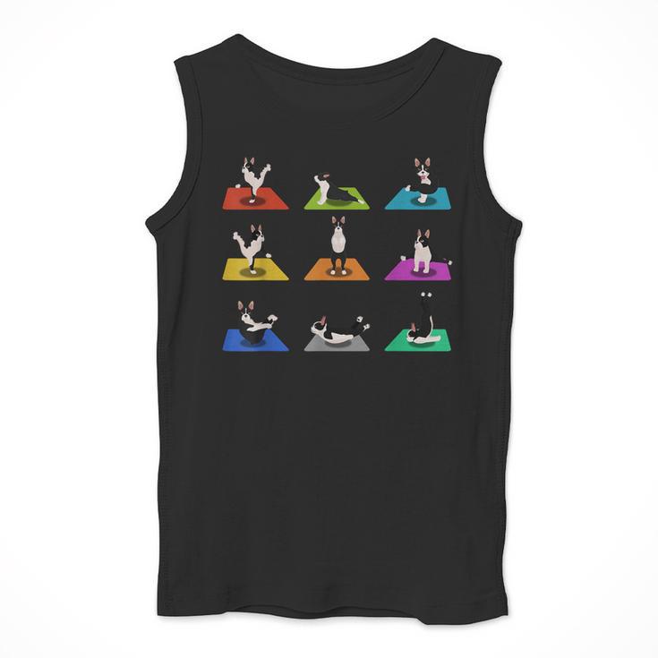 Boston Terriers Yoga Asana Pose And Meditation Men Tank Top, funny design