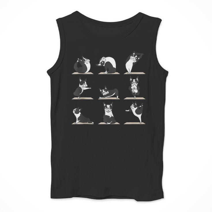 Boston Terriers Yoga Men Tank Top, funny design