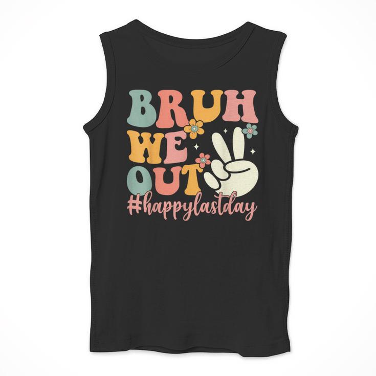 Bruh We Out Teacher Retro Last Day Of School Boys Girls Kids Men Tank Top, funny design Bruh We Out Teacher Retro Last Day Of School Boys Girls Kids Men Tank Top, funny design
