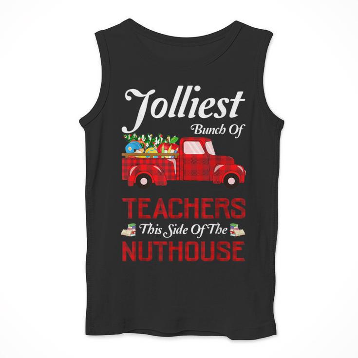 Bunch Of Teachers This Side Of The Nuthouse Xmas Men Tank Top, funny design Bunch Of Teachers This Side Of The Nuthouse Xmas Men Tank Top, funny design