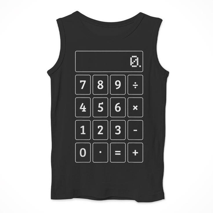 Calculator Costume Halloween Math Teacher Nerd For Men Women Men Tank Top, funny design