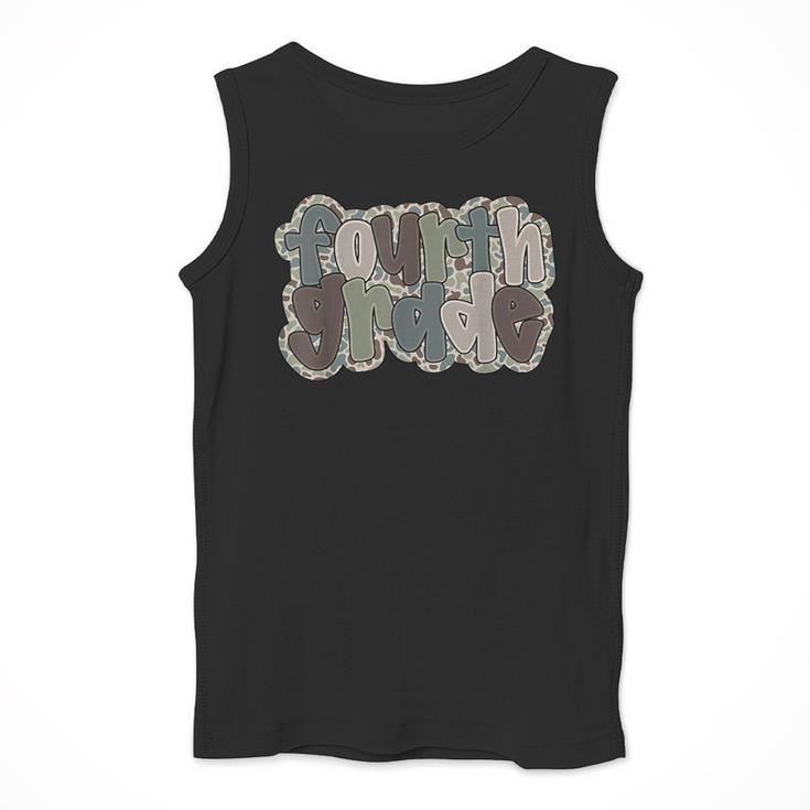 Camo Team 4th Grade Squad Back To School Teacher Kids Boys Men Tank Top, 4th Grade Teacher Gifts, funny design Camo Team 4th Grade Squad Back To School Teacher Kids Boys Men Tank Top, 4th Grade Teacher Gifts, funny design