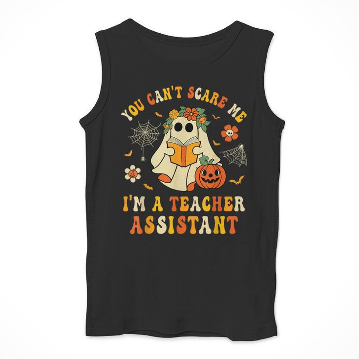You Can't Scare Me I'm A School Teachers Assistant Halloween Men Tank Top, funny design You Can't Scare Me I'm A School Teachers Assistant Halloween Men Tank Top, funny design