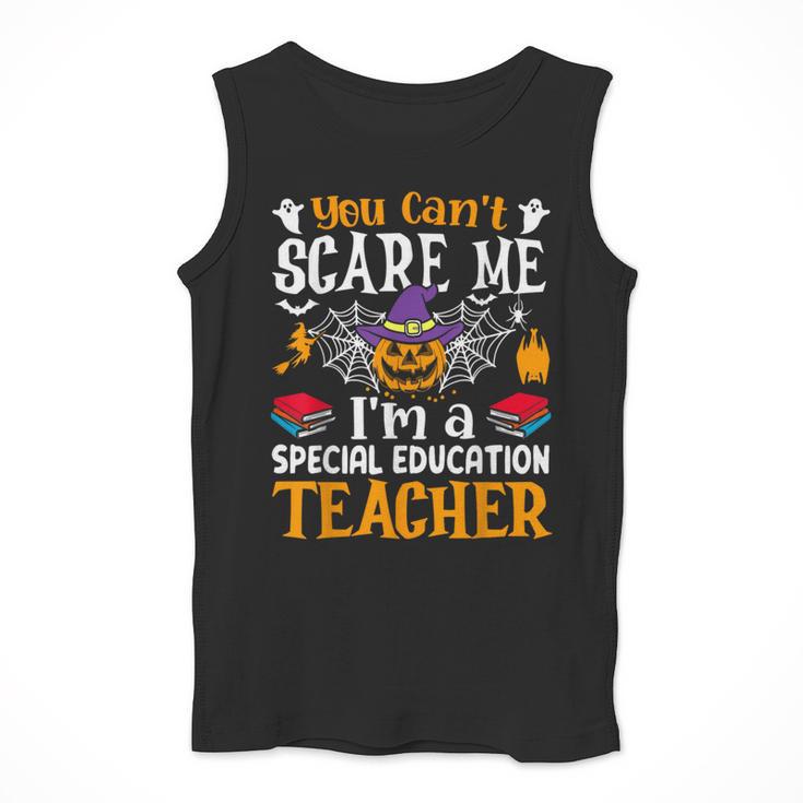 You Can't Scare Me I'm A Special Education Teacher Halloween Men Tank Top, funny design