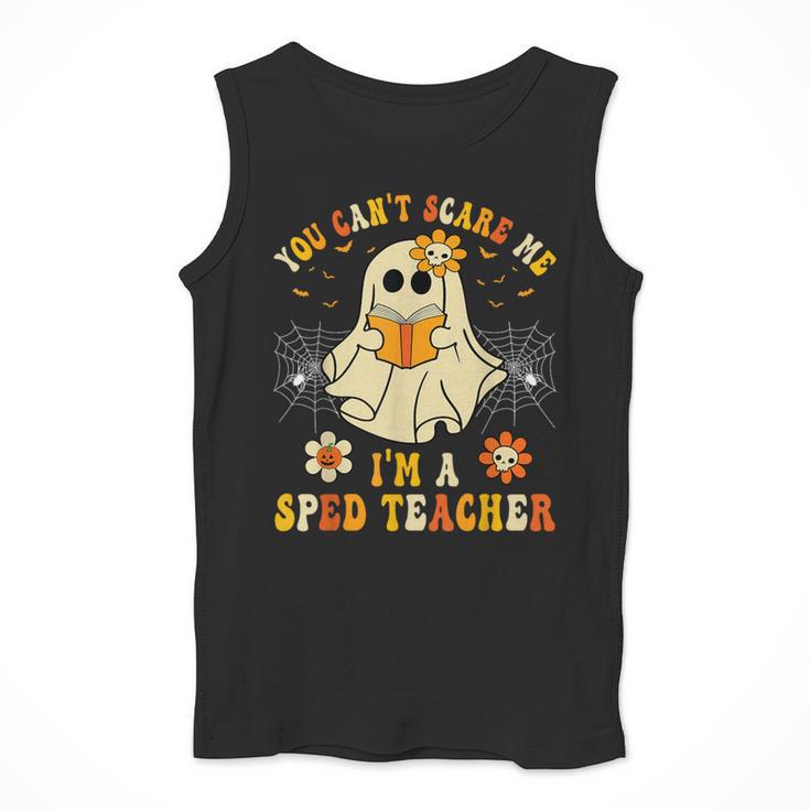 You Can't Scare Me I'm A SPED Teacher Halloween Ghost Men Tank Top, funny design You Can't Scare Me I'm A SPED Teacher Halloween Ghost Men Tank Top, funny design