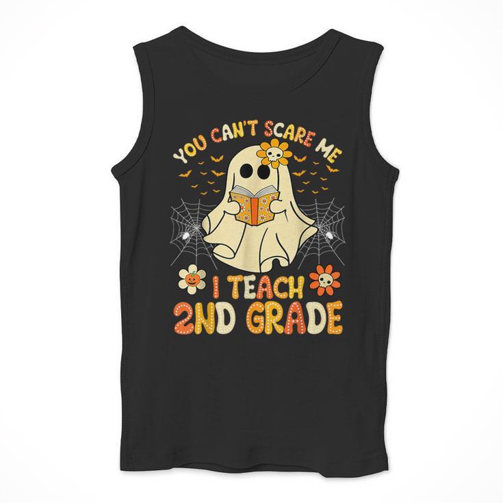You Can't Scare Me I Teach 2nd Grade Halloween Teacher Ghost Men Tank Top, 2nd Grade Teacher Gifts, funny design You Can't Scare Me I Teach 2nd Grade Halloween Teacher Ghost Men Tank Top, 2nd Grade Teacher Gifts, funny design