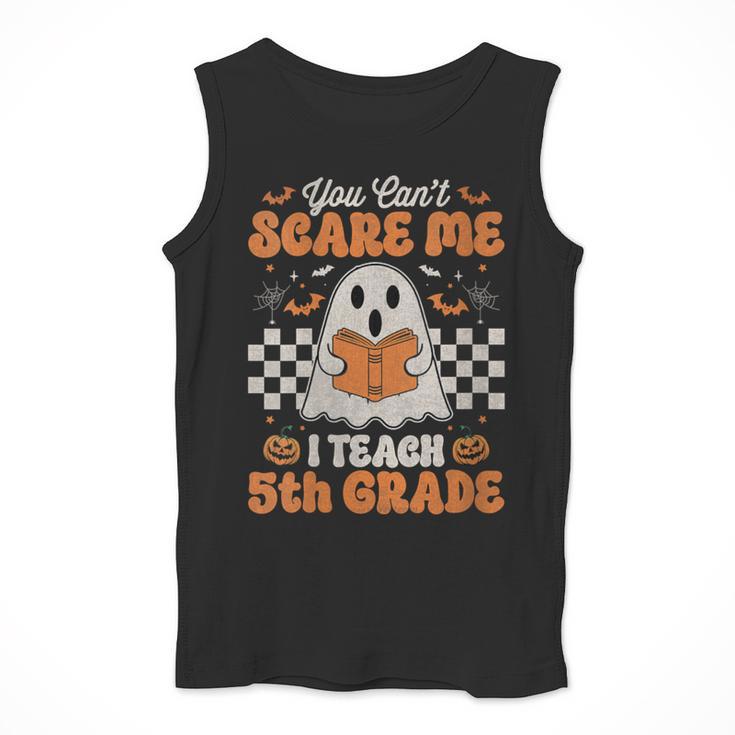 You Can't Scare Me I Teach 5th Grade Retro Teacher Halloween Men Tank Top, funny design You Can't Scare Me I Teach 5th Grade Retro Teacher Halloween Men Tank Top, funny design