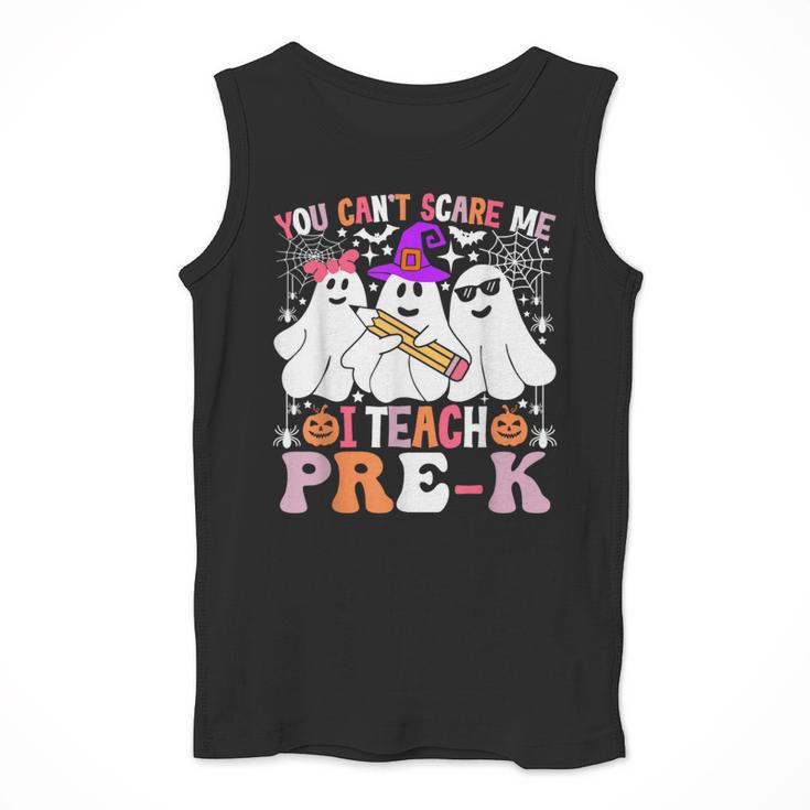 You Can't Scare Me I Teach Pre-k Halloween Teacher Men Tank Top, funny design