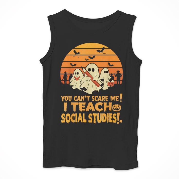 You Can't Scare Me I Teach Social Studies Teacher Halloween Men Tank Top, funny design You Can't Scare Me I Teach Social Studies Teacher Halloween Men Tank Top, funny design