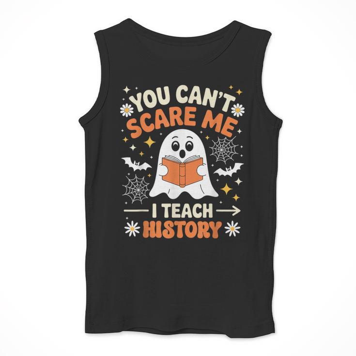 You Can't Scare Me I Teach History Retro Teacher Halloween Men Tank Top, History Teacher Gifts, funny design