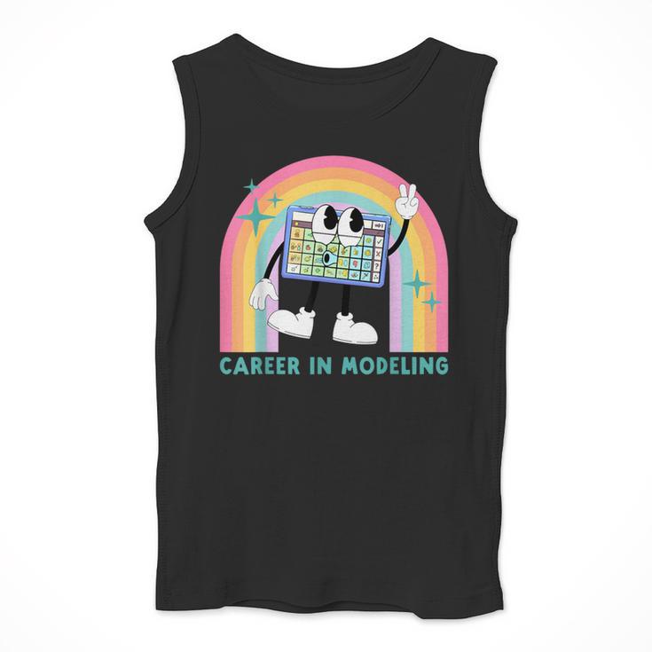 Career In Modeling AAC Teacher SLP SPED Communication Autism Men Tank Top, funny design Career In Modeling AAC Teacher SLP SPED Communication Autism Men Tank Top, funny design